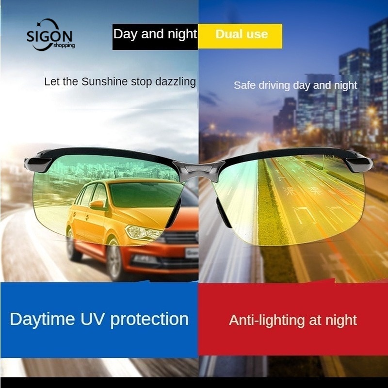 Kính Mát Phân Cực Thông Minh Thay Đổi Màu Phù Hợp Cho Câu Cá Và Lái Xe Ban Đêm