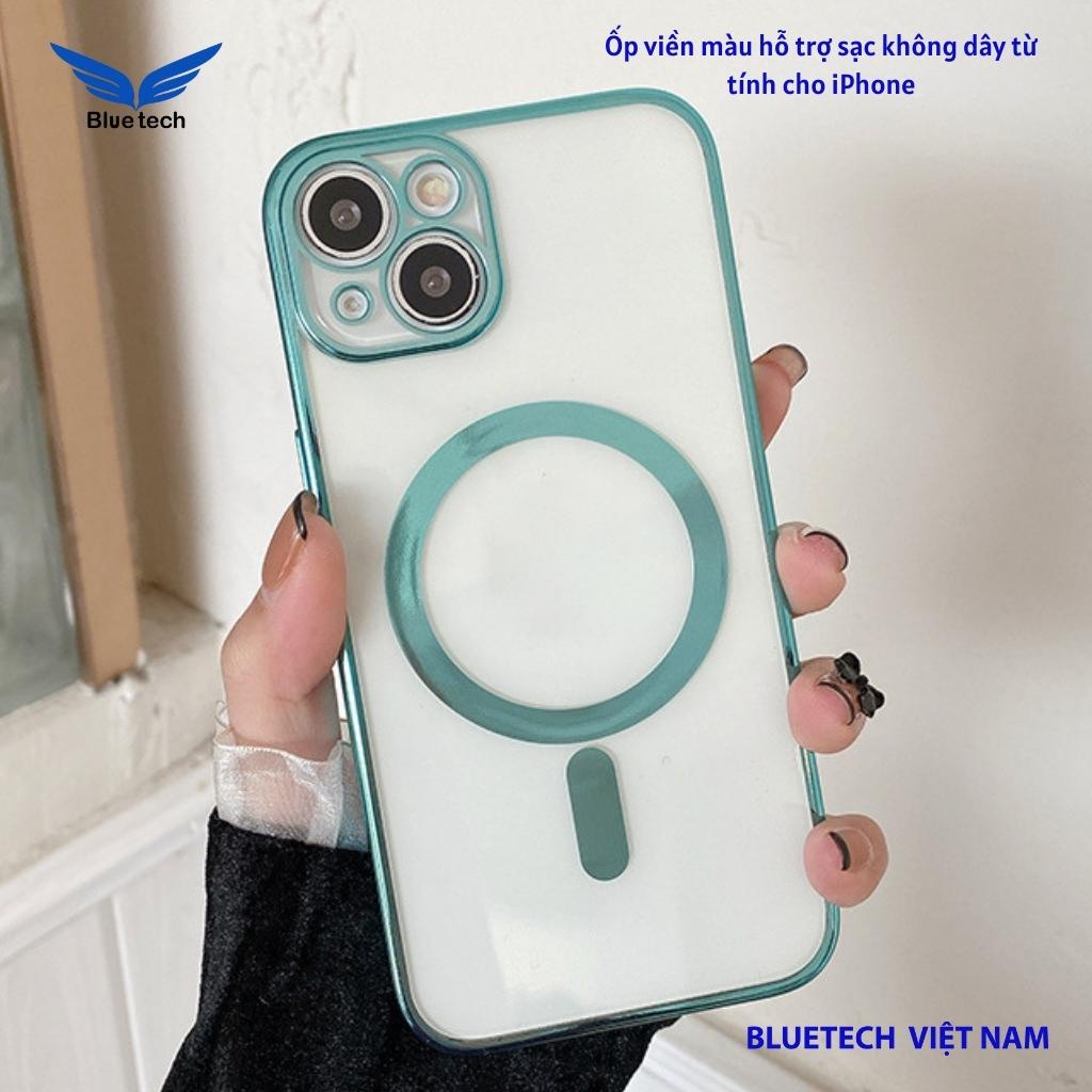 Ốp iphone - Ốp Lưng Bảo Vệ Chống Sốc Cao Cấp hỗ trợ sạc không dây cho iPhone 7plus -  13 ProMax - Bluetech