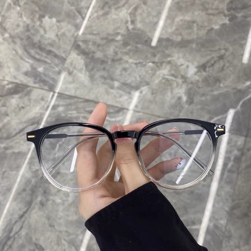 Kính mắt nhựa phối kim loại Ombre- tròng ánh sáng xanh cao cấp Jelly Eyewear