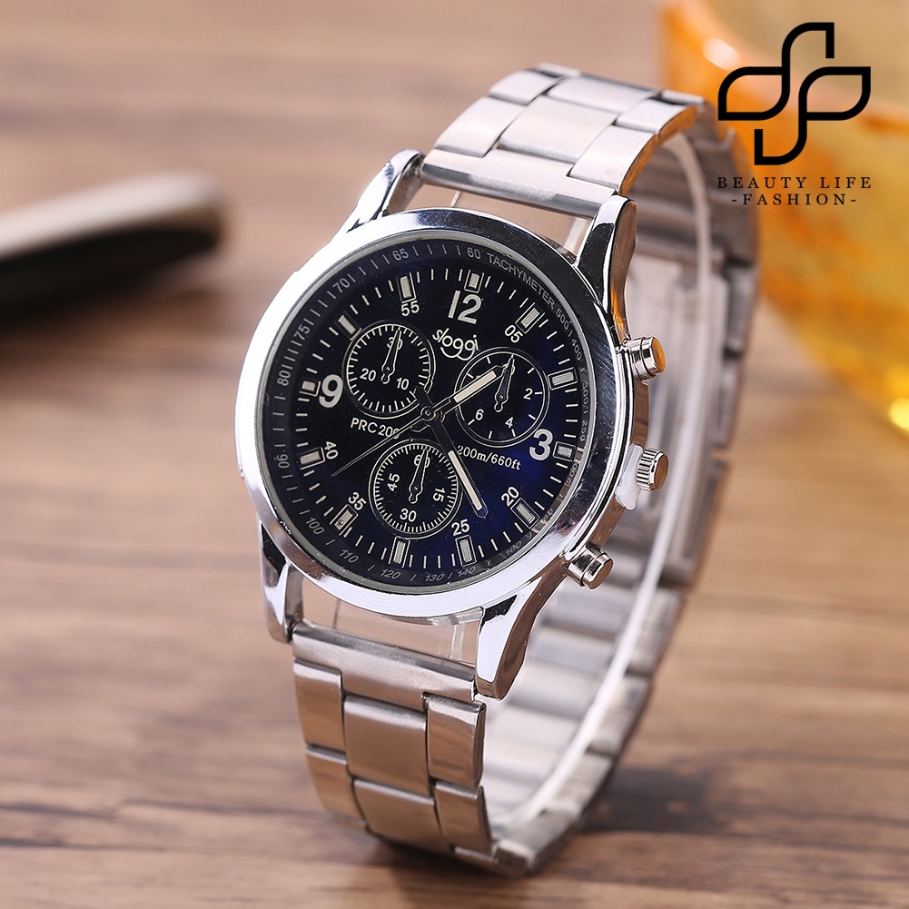 BEA™ Men Fashion Casual Steel Quartz Analog Wrist Jewelry