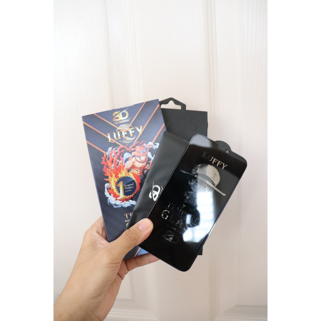 Kính cường lực chống nhìn trộm iphone Luffy hãng SD design xịn như kingkong