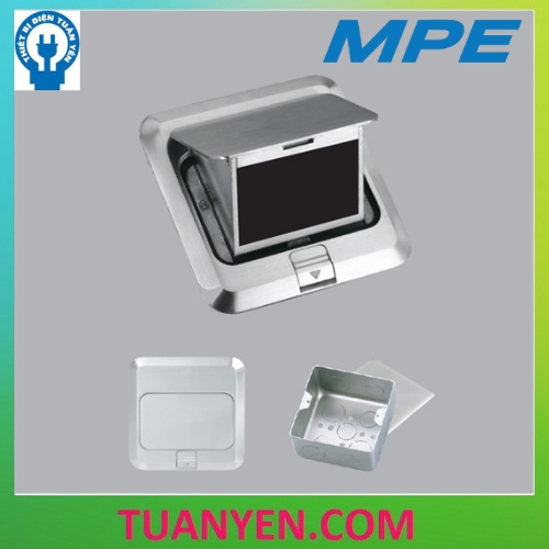 Ổ CẮM ÂM SÀN KIỂU VUÔNG FA - 60 MÀU XÁM MPE (HÀNG CHÍNH HÃNG)