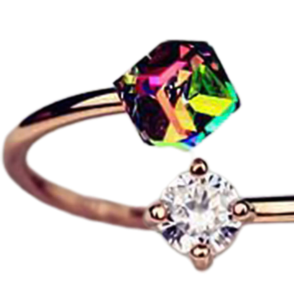 Nhẫn hở đính đá nhân tạo nhiều màu sắc thời trang cho nữ | BigBuy360 - bigbuy360.vn