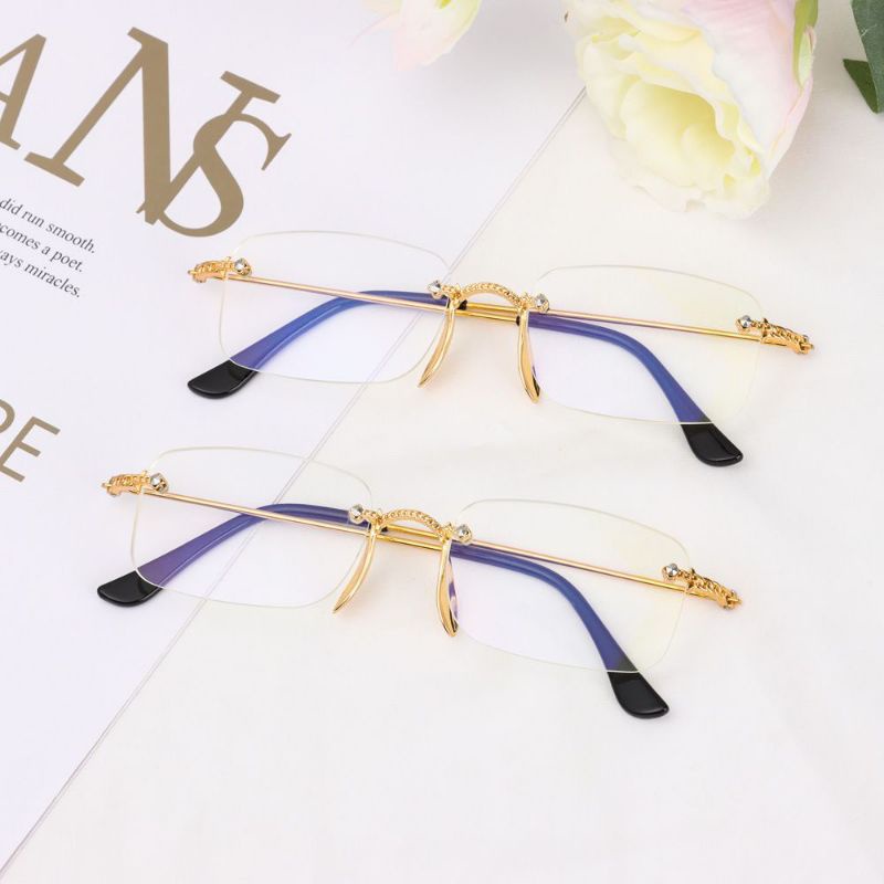 kính đọc sách, viễn thị, lão thị dành cho nữ không viền siêu hót đủ độ từ +1~+4, chống ánh sáng xanh và tia UV