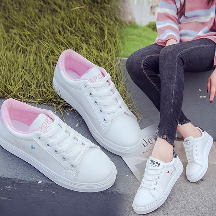 Giày thể thao nữ gót màu dễ thương 098 | BigBuy360 - bigbuy360.vn