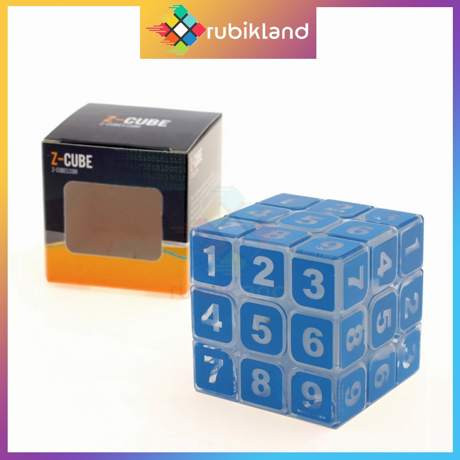 Rubik ZCube 3x3 Sudoku Cube Rubic Biến Thể Transparent Number Số Học Toán Học Đồ Chơi Trí Tuệ