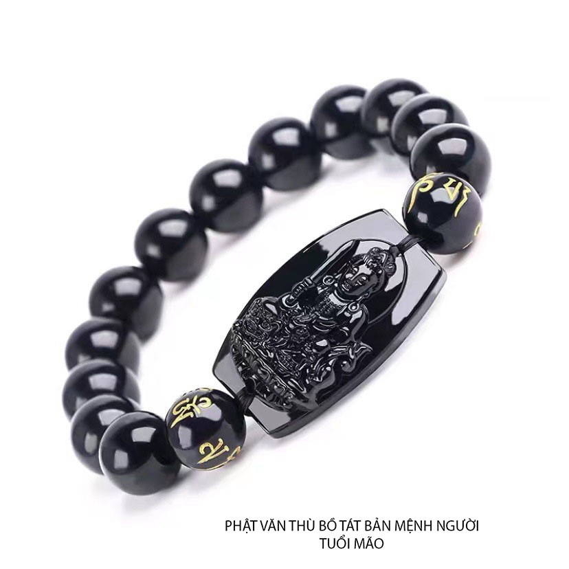 ) MIỄN PHI VẬN CHUYỂN - Vòng tay phật Hư Không Tạng Bồ Tát - Phật bản mệnh tuổi Sửu, Dần - mặt phật - tượng phậ