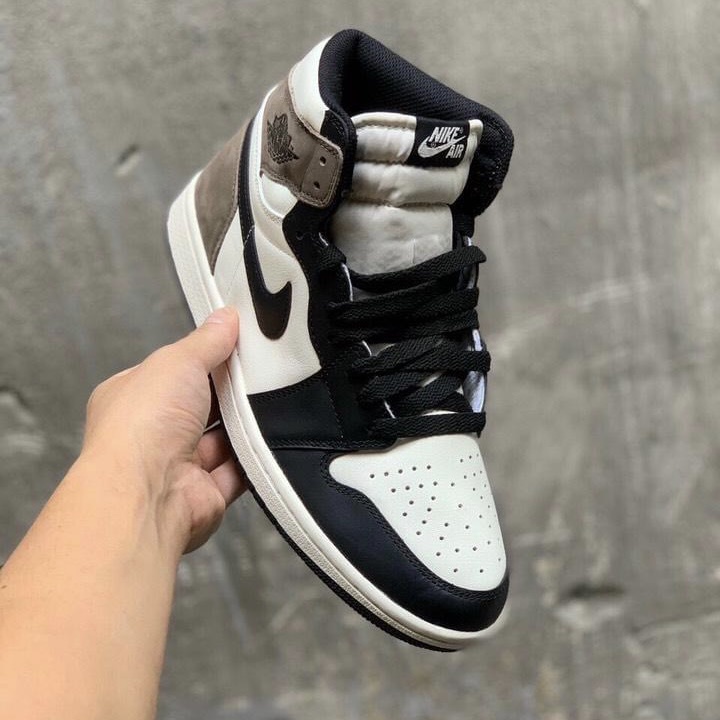 Giày Sneaker Jordan 1 Nâu Cao Cổ, Giày JD1 Gót Nâu Cao Cổ Nam Nữ mới nhất 2022 Full Box Bill