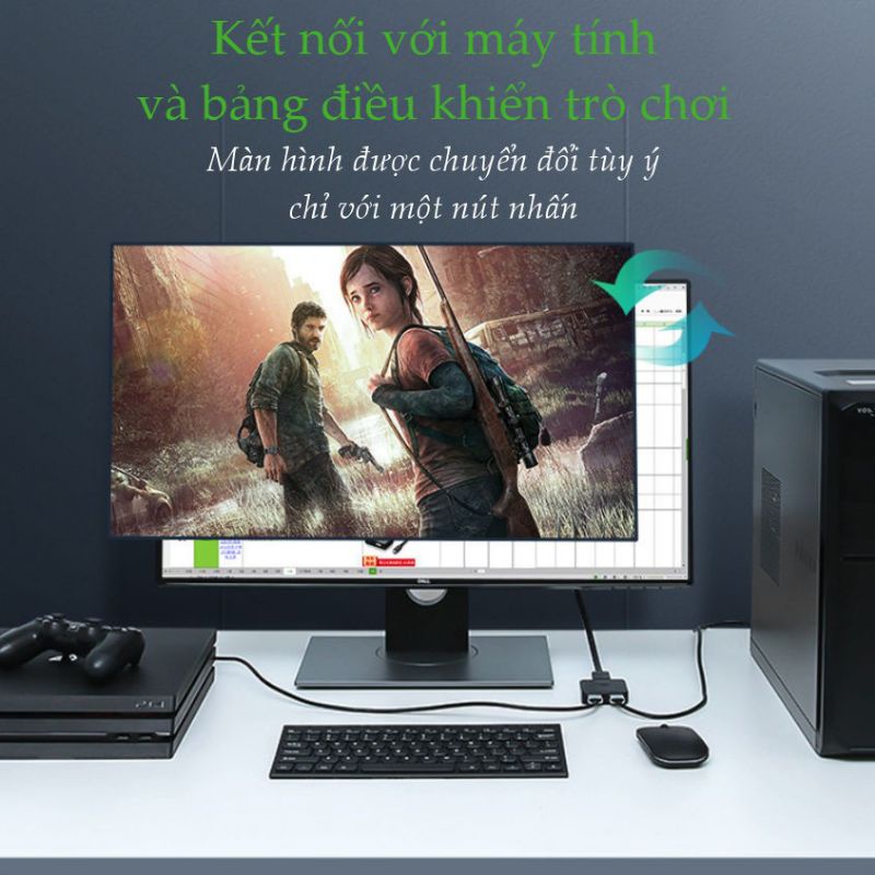 Bộ chia Hdmi 1 ra 2 hoặc gộp 2 vào 1  chuẩn HDMI 1.4 Ugreen 50966 - Hàng chính hãng