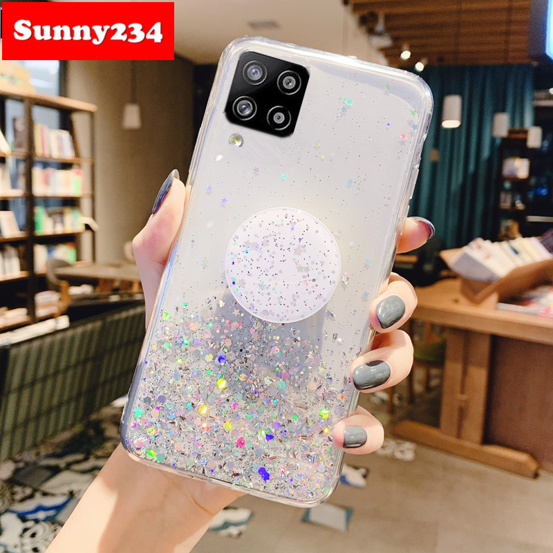 Ốp Điện Thoại Mềm Có Vòng Đỡ Cho Samsung A02s M31s S21 Plus S21 Ultra S20 Fe A12 A52 A72 Note 20