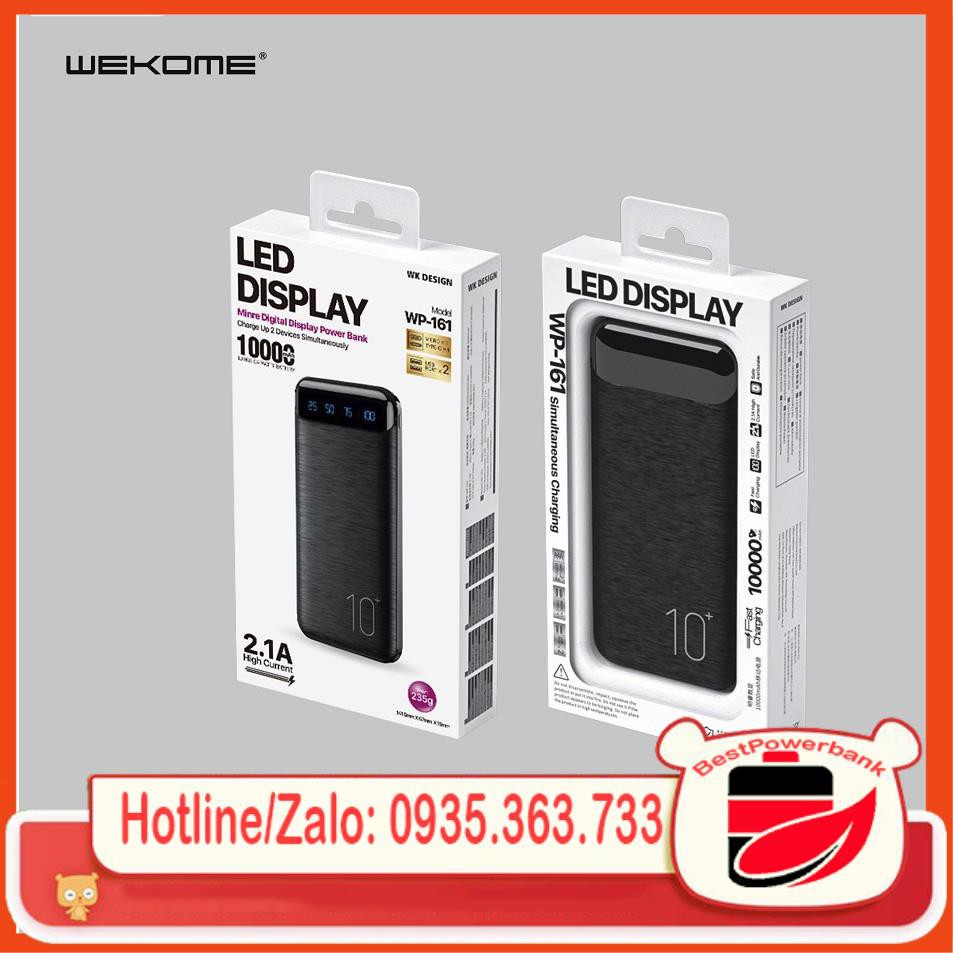 💖 FREE SHIP 💖 Pin du phong WK WP-161 chính hãng, thiết kế mỏng, gọn trong tầm tay | BigBuy360 - bigbuy360.vn