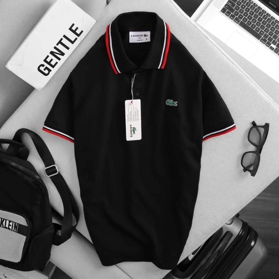 Hè Áo POLO Nam LACOSTE Cá Sấu Cotton Cổ bẻ trẻ trung hiện đại  ༷