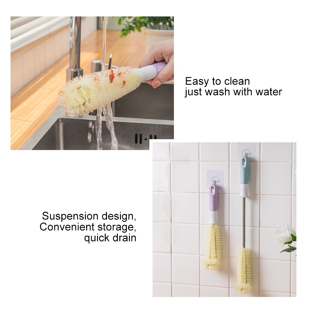 Set 2 Cọ Vệ Sinh Chai Lọ Tiện Lợi | BigBuy360 - bigbuy360.vn