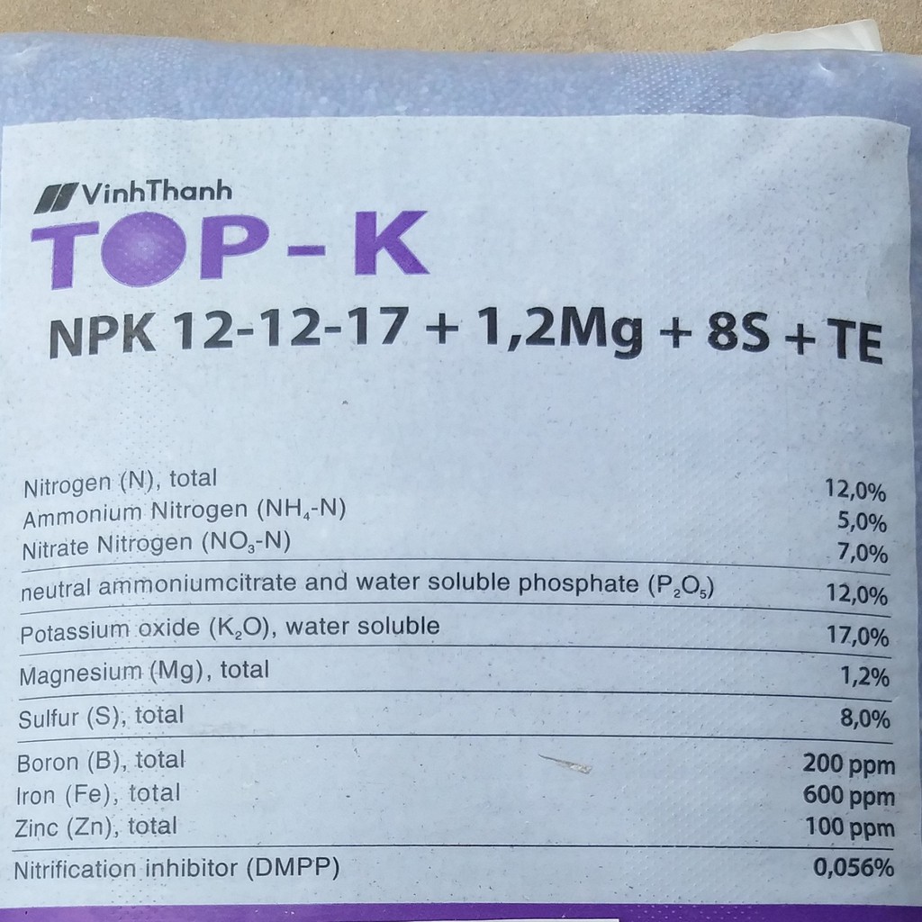 (500g) Phân Bón NPK 12-12-17+TE CHLB Đức, giúp hoa đẹp màu - cây ăn trái thơm ngọt