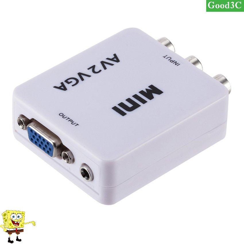 Mini High Definition AV2VGA Video Converter Box AV RCA CVBS To VGA Converter
