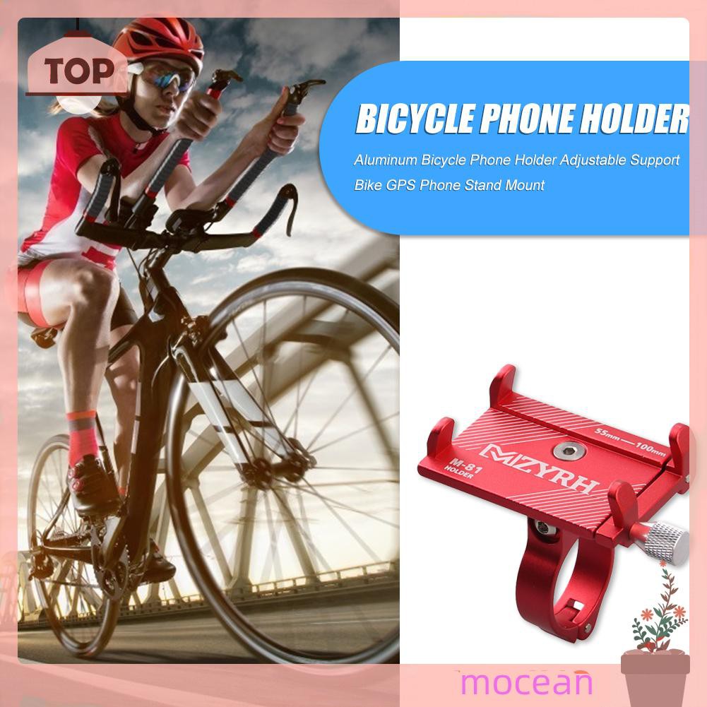 Aluminum Bicycle Phone Holder Adjustable Support Bike GPS Phone Stand Mount