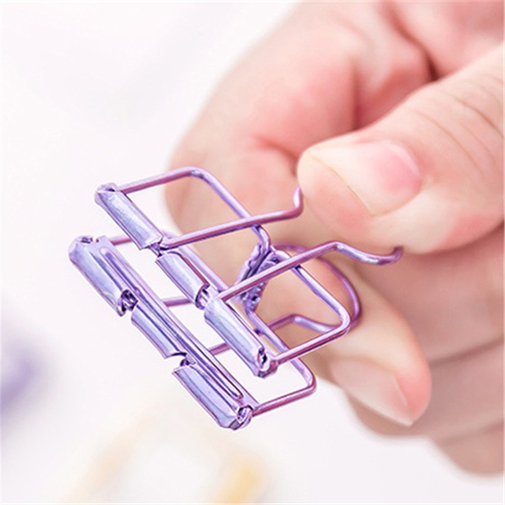 Kẹp Tài Liệu Bằng Kim Loại 3 Kích Cỡ Tiện Dụng Cho Học Sinh / Văn Phòng