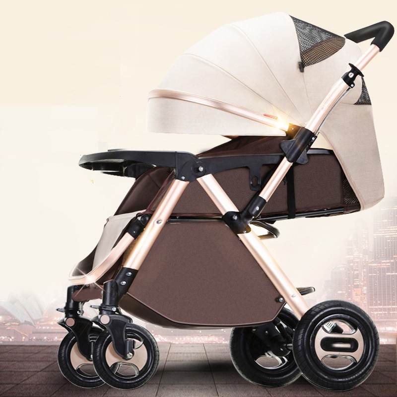 Xe đẩy em bé 2 chiều 3 tư thế gấp gọn siêu chắc, mẫu mới 2021 với nhiều quà tặng kem