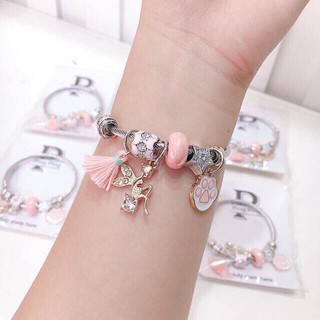 Lắc tay charm mạ bạc hót hít siêu dễ thương