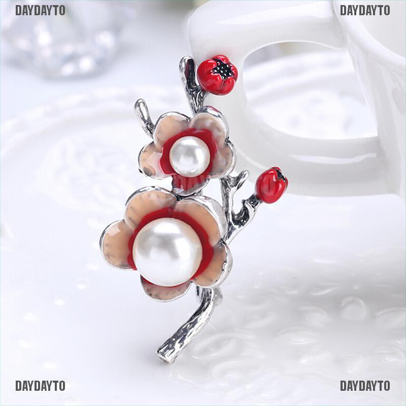 Ghim Cài Áo Hình Hoa Đính Ngọc Trai Nhân Tạo Thời Trang