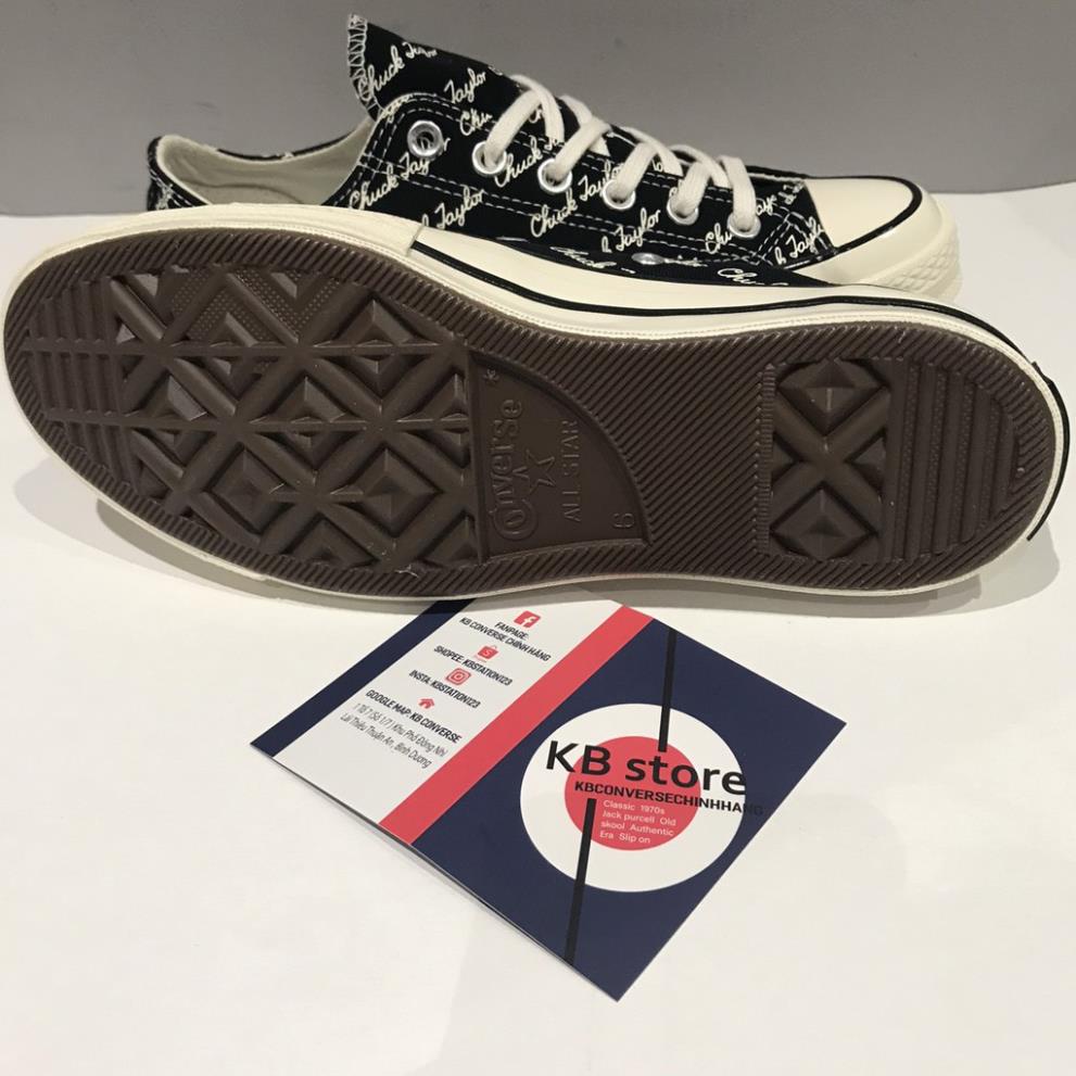 Giày Converse 1970S Signature Chuck Taylor đen cổ thấp :