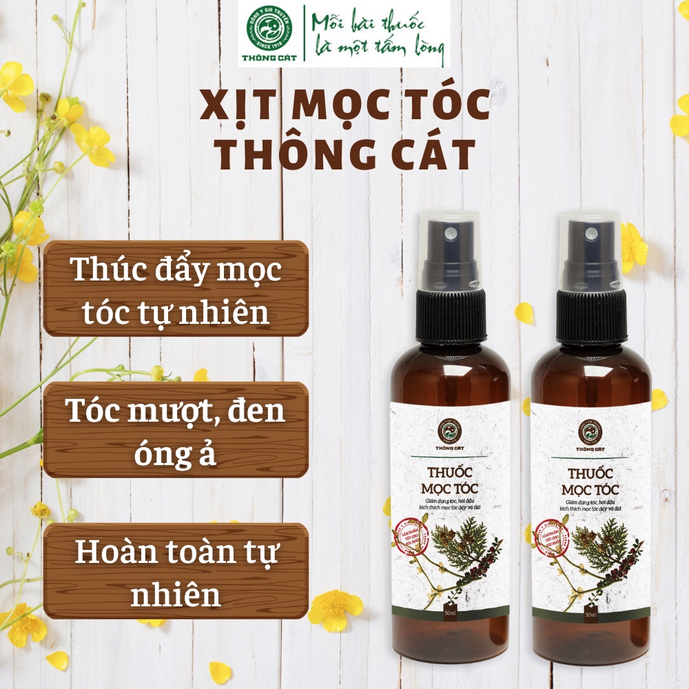 Xịt mọc tóc Đông y gia truyền Thông Cát (Since 1918)_kích thích mọc tóc nhanh dài, giảm rụng tóc, nuôi dưỡng chân tóc