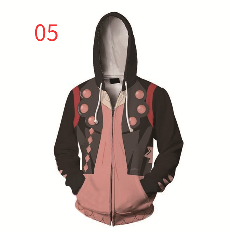 Pokémon Zipper Hoodie 3D Print Coat unisex Outerwear fashion Jacket