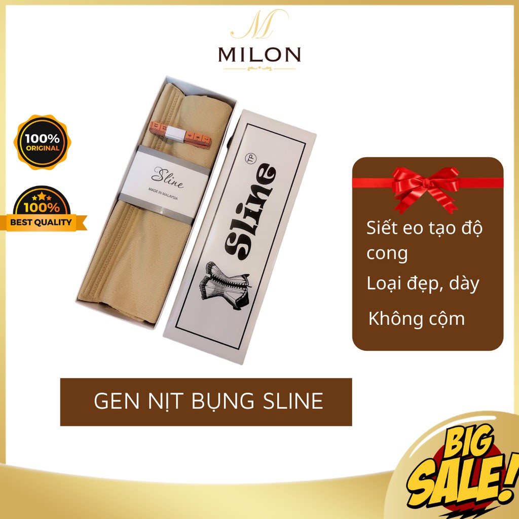 Gen nịt bụng Sline, đai eo giảm mỡ bụng, siết eo tạo độ cong siêu đẹp Hàng loại đẹp Đủ tem thước