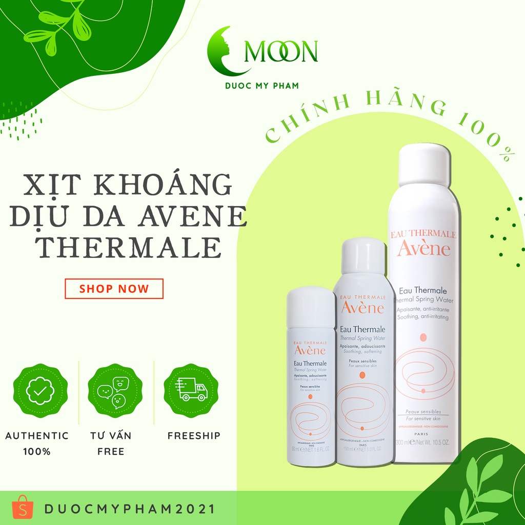 [CHÍNH HÃNG 100%] XỊT KHOÁNG LÀM DỊU DA, CHỐNG KÍCH ỨNG  Avene Thermal Spring Water 50-150- 300ml