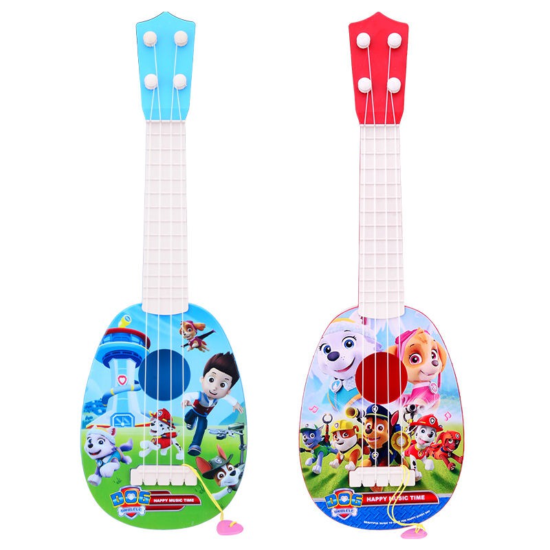 Đàn guitar Wang nhạc cụ trẻ em đồ chơi hoạt hình mô phỏng heo Pei lớn, vừa và nhỏ