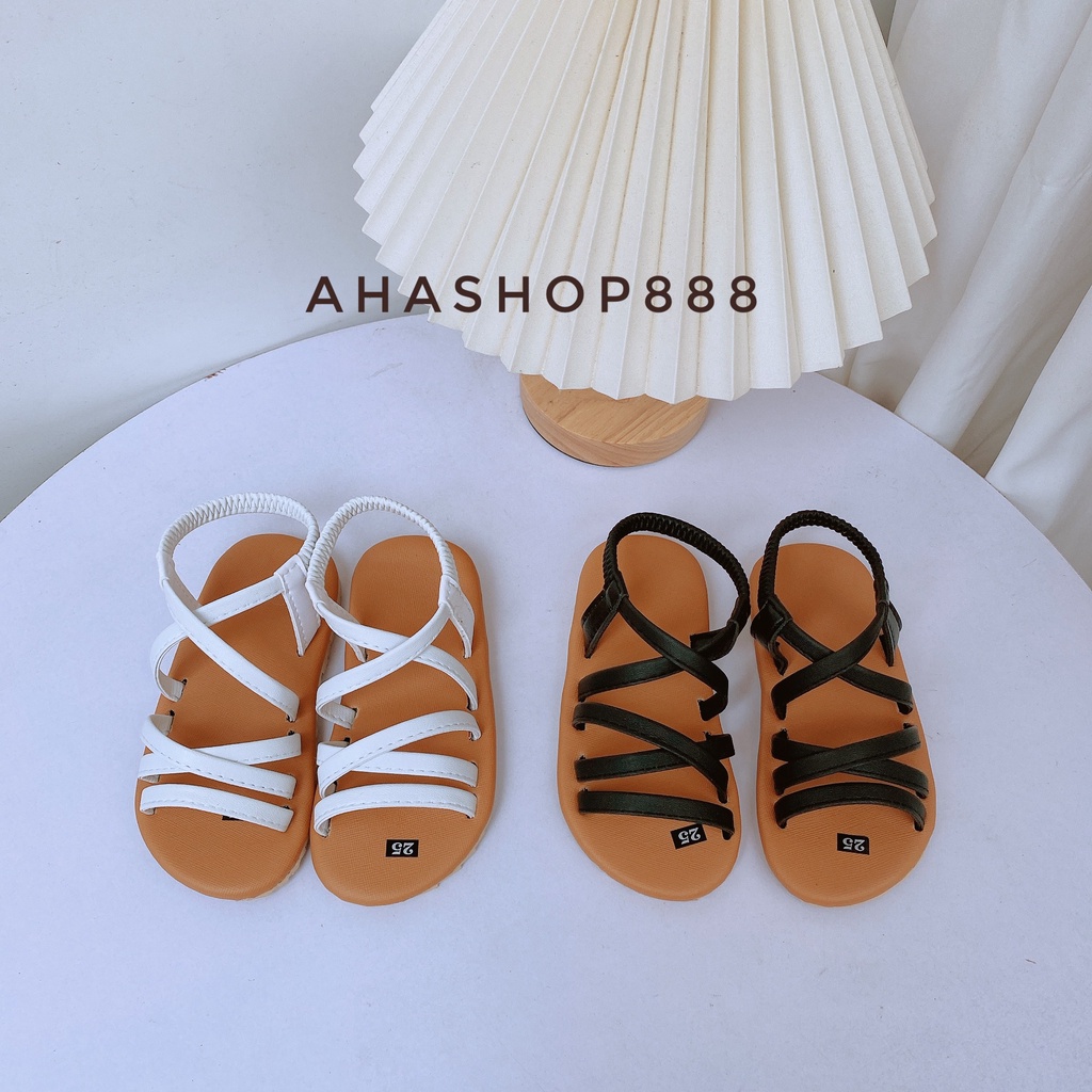 Sandal Quai Hậu Dây Mảnh Thời Trang Có Chun Sau Cho Bé gái 2-4 Tuổi K154