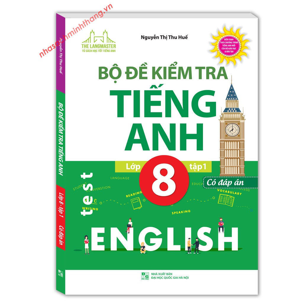 Sách - Bộ đề kiểm tra tiếng Anh lớp 8 tập 1 - Có đáp án