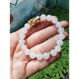 Vòng thạch anh trắng, mix tỳ hưu bạc