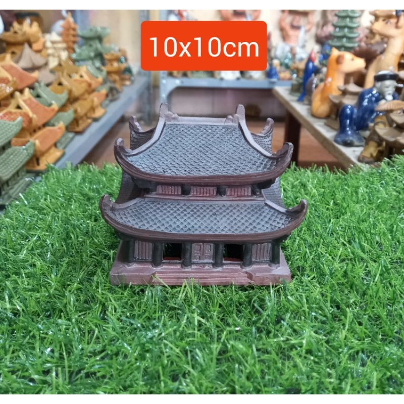 Tượng gốm chùa cổ trang trí tiểu cảnh,bể cá,non bộ