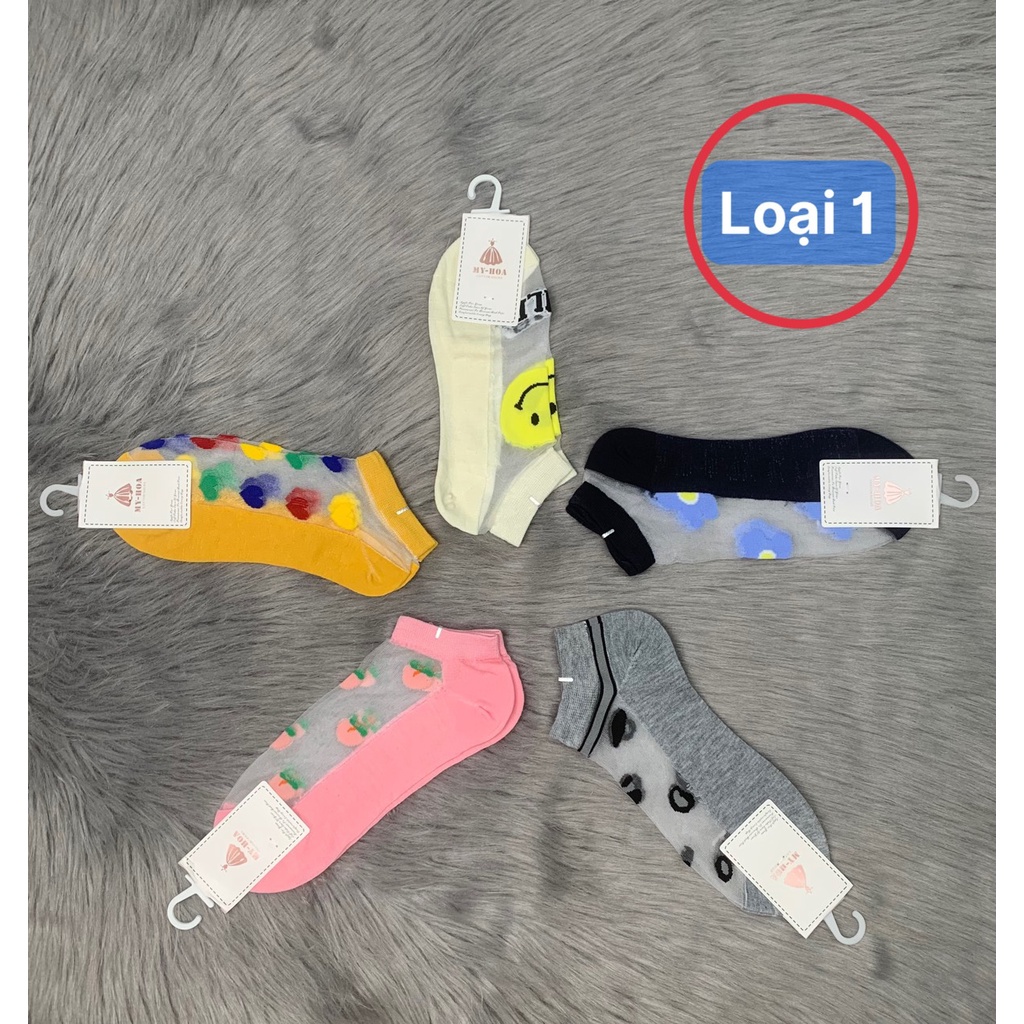 [HCM] Combo 5 đôi vớ lưới nữ cổ ngắn ( hàng loại 1 ), phong cách Hàn Quốc , nhiều mẫu , phù hợp vớ học sinh, sinh viên .