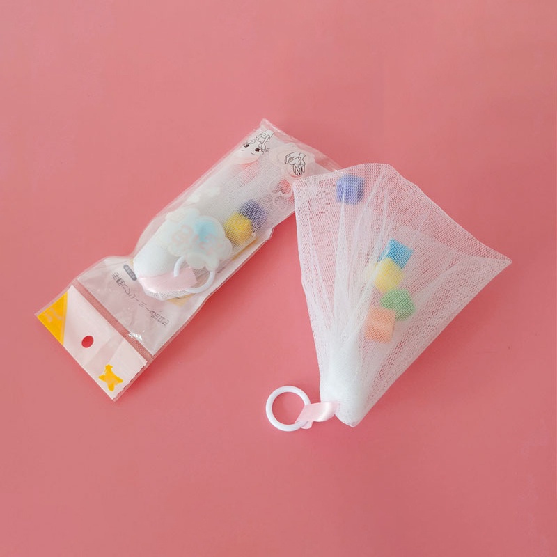 Túi lưới tạo bọt xà bông,túi lưới tắm tạo bọt đựng xà bông xà phòng thảo mộc rửa tay rửa mặt tiện lợi có dây rút | BigBuy360 - bigbuy360.vn