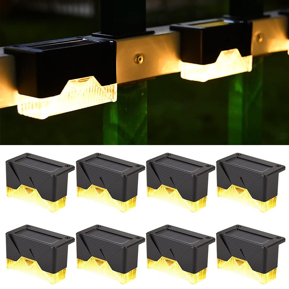 Bộ 4 Đèn LED IP65 Chống Nước Chạy Bằng Năng Lượng Mặt Trời