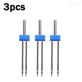 Set 3 chiếc kim đôi 2mm 3mm 4mm dùng cho máy may gia đình chính trục