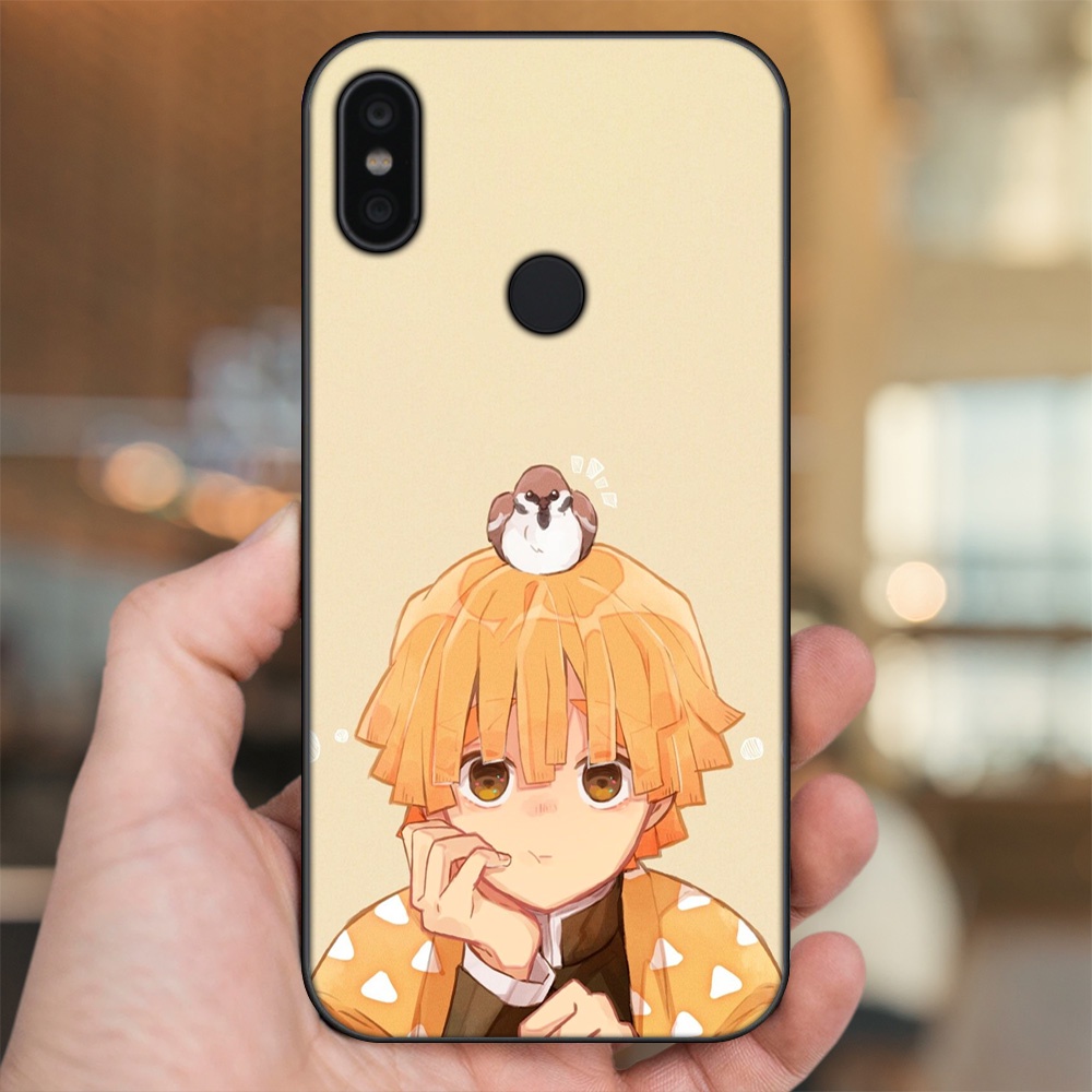 Ốp lưng Xiaomi Redmi S2 viền đen in hình Zenitsu Kimetsu no Yaiba