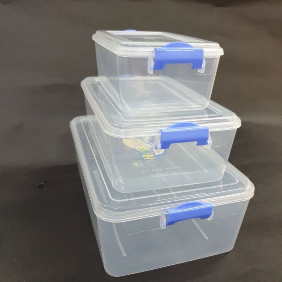 Bộ 3 hộp lạnh nhật bảo quản thực phẩm, hộp đựng bảo quản thức ăn 6695