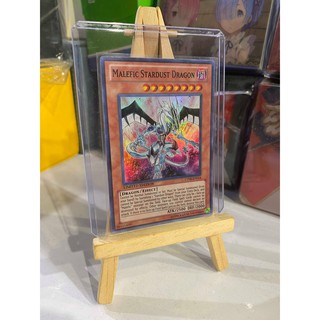 [ Dưa Hấu Yugioh ] Lá bài thẻ bài Malefic Stardust Dragon – Super Rare - Tặng bọc bài nhựa bảo quản