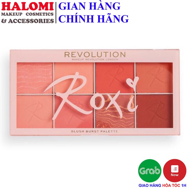 Bảng Phấn Má Hồng Revolution Roxi 8 ô fullsize mịn lì lên tone màu da