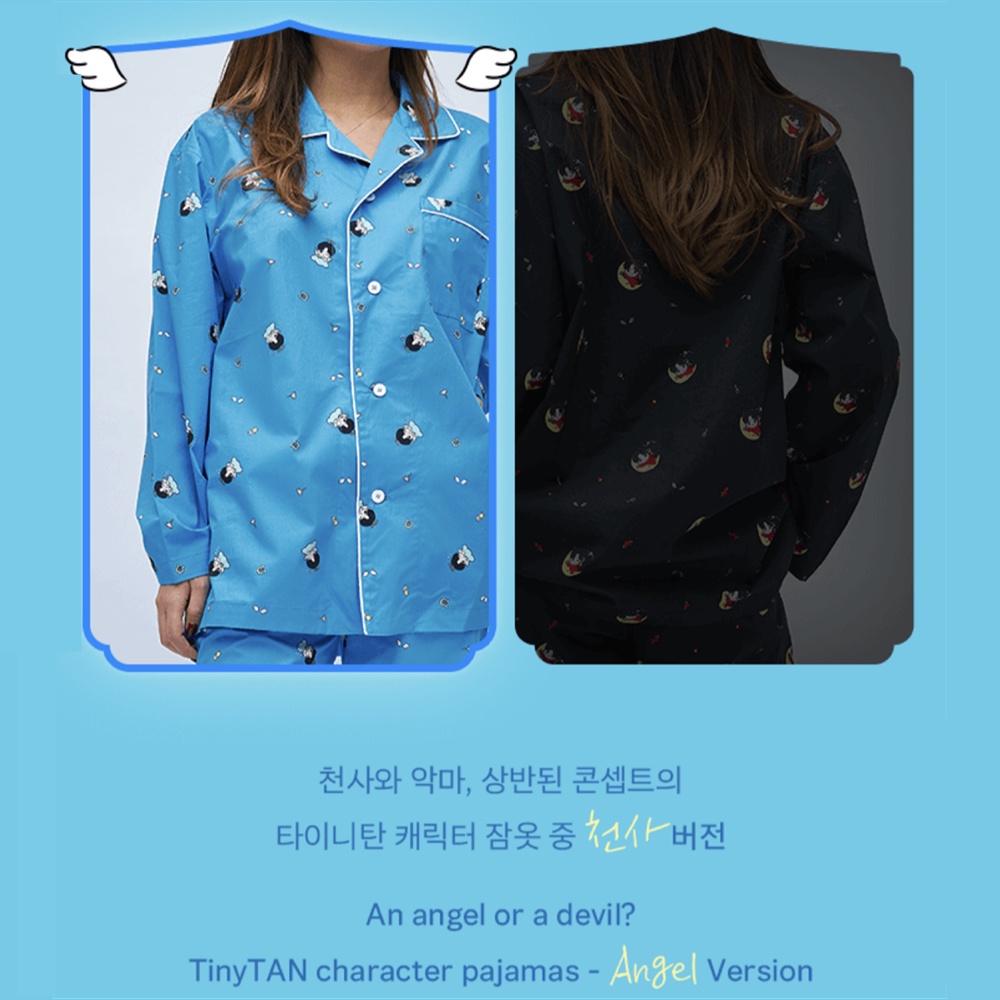 Bộ Đồ Ngủ Hình Thiên Thần Nhỏ Nhắn Phong Cách BTS Bangtan Boys Merch JIN Good Day