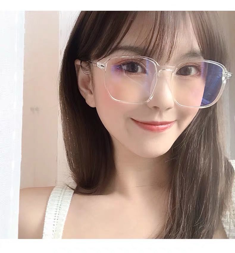 Kính cận gọng to chống tia sáng xanh thiết kế thời trang có độ cận 0.5 - 0.6