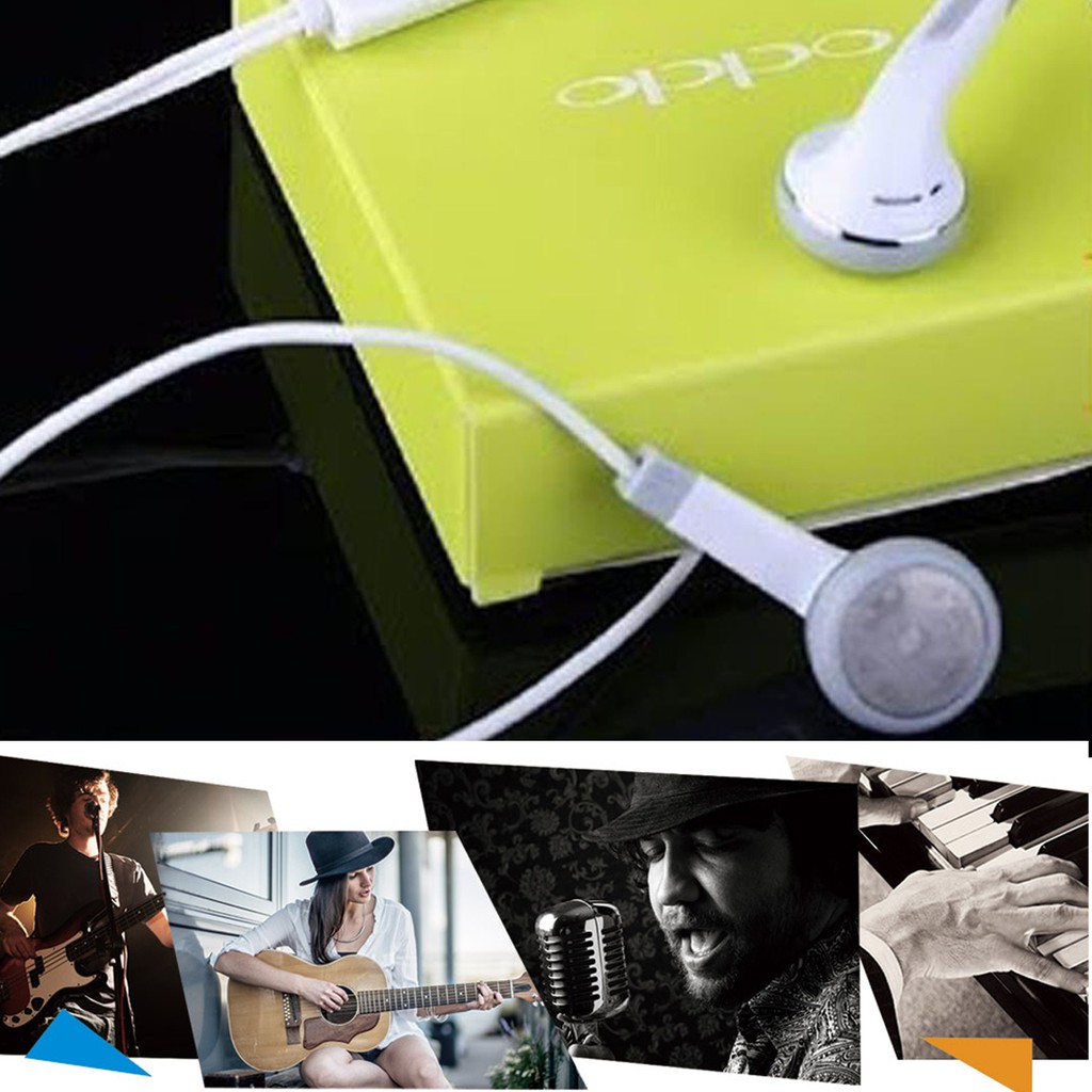 Tai nghe nhét tai dùng cho OPPO 2019 (Trắng) - Hàng Nhập Khẩu