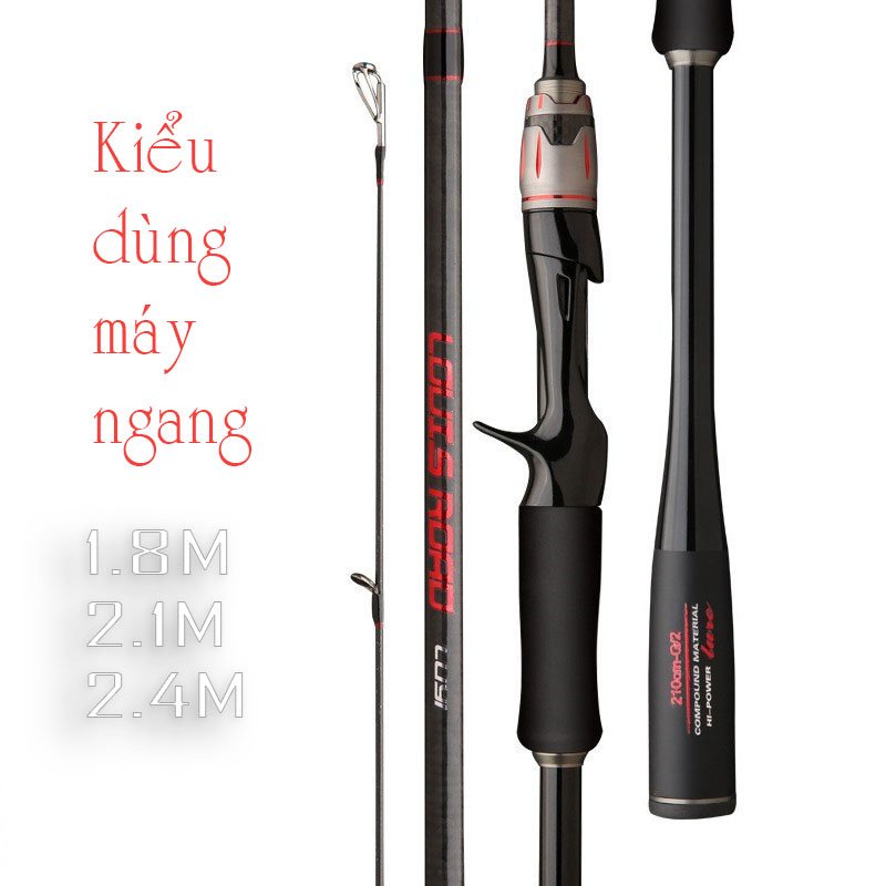 Cần Câu Lure Hi Power Cần Câu Cá Máy Ngang Và Máy Đứng Carbon Cao Cấp Đầu Bu Chống Xoắn CM22