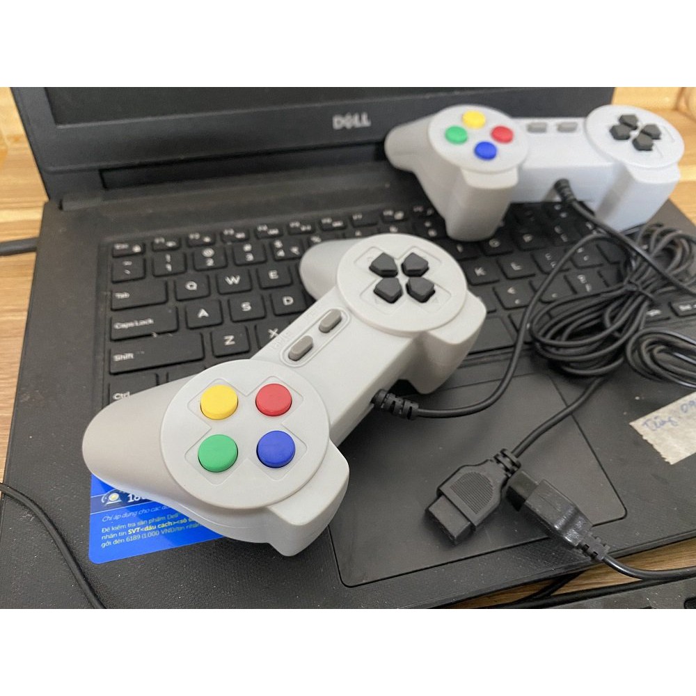 Bộ Đôi Tay Cầm Máy Chơi Game 4 Nút IB Station 600 trò phiên bản AV Cực Nhạy