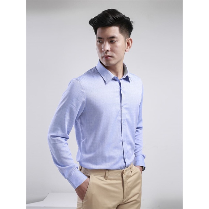 Áo sơ mi nam dài tay ARISTINO sợi sồi from sim ALS00608