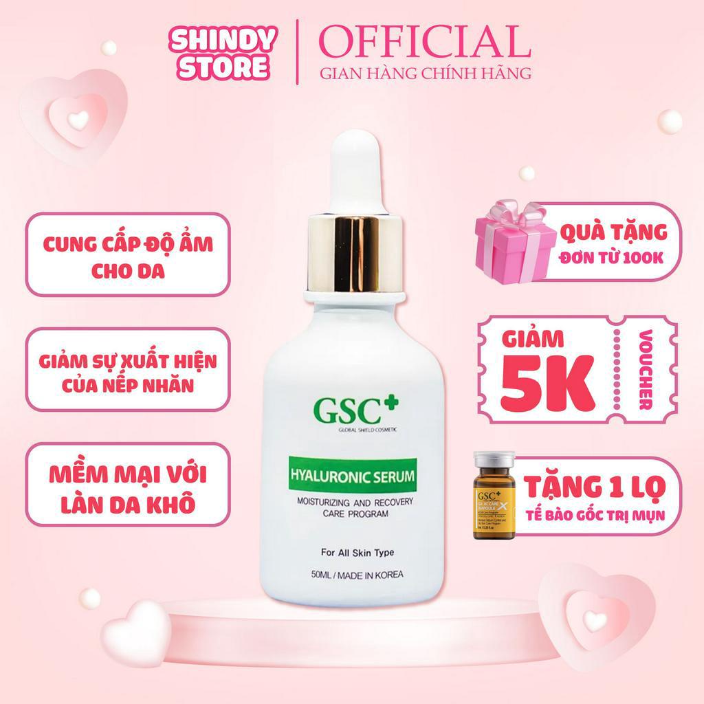 Tinh chất cấp nước dưỡng ẩm, căng bóng da GSC GSC Hyaluronic Serum 50ml Chính Hãng