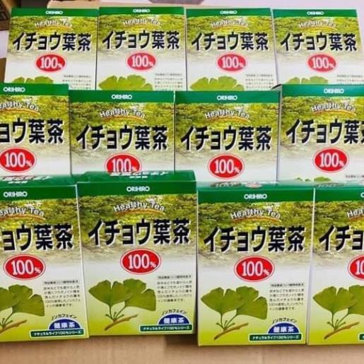 Trà lá bạch quả Orihiro 26 gói - hỗ trợ tăng cường trí nhớ, giúp hoạt huyết dưỡng não
